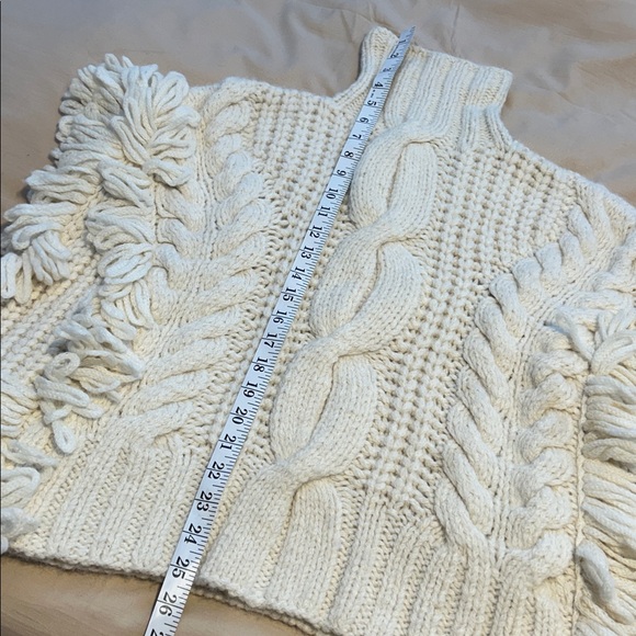 Ulla Johnson Alea Poncho 100% Baby Alpaca Cream Size P - Picture 14 of 14